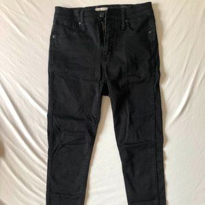 Madwell Black High-Rise Skinny Jeans, Size 28
